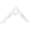 Ekena Millwork Pitch Cena Architectural Grade PVC Gable Pediment, 60"W x 22 1/2"H x 1"P (9/12) GPP060X023X100CEN - alternate 1